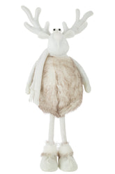 Renne debout Poly Beige Large